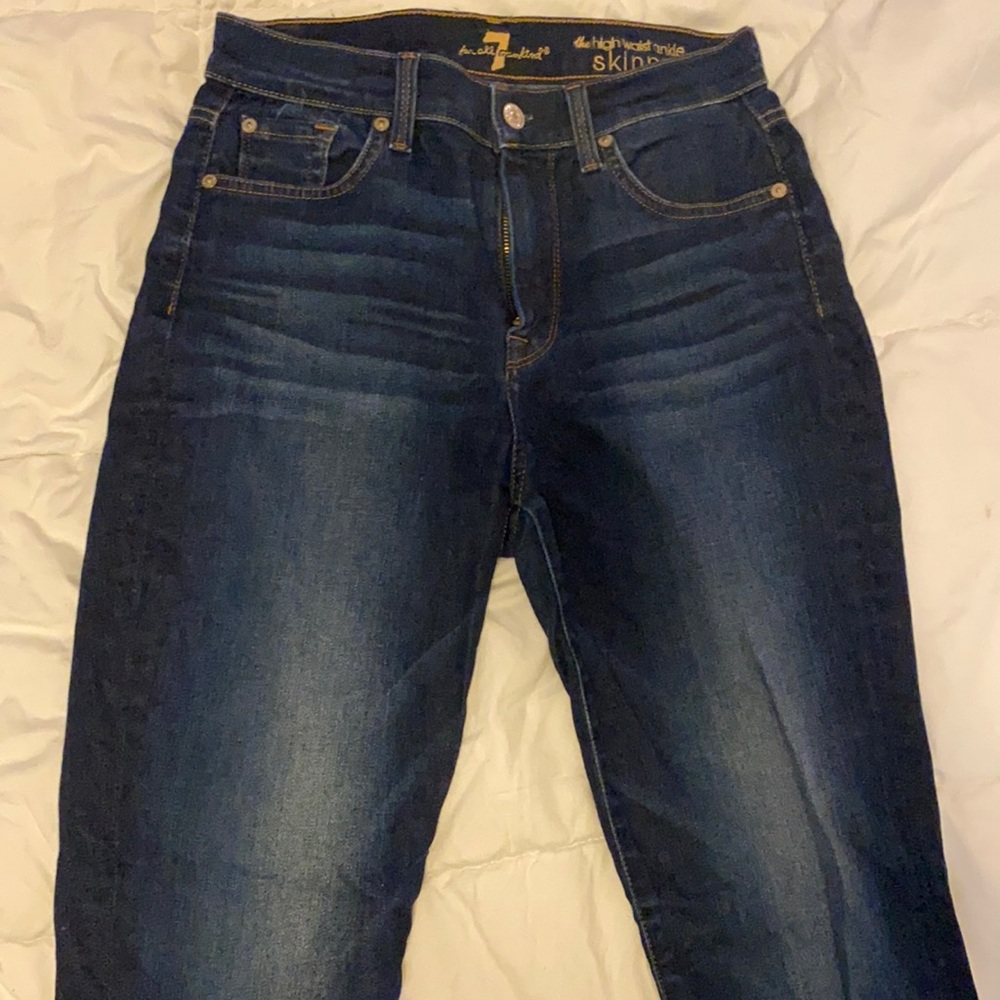 7 for all mankind high waist skinny